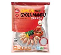 All groo Ready Meals Sides | Korean Dumpling for Stem | Fully Cooked Quick and Easy Meal Ideas | Authentic Korean Flavor Frozen Food | Halal Certified (Kimchi Gyoza, 3 Pack)