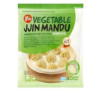 All groo Ready Meals Sides | Korean Dumpling for Stem | Fully Cooked Quick and Easy Meal Ideas | Authentic Korean Flavor Frozen Food | Halal Certified (Vegetable Jjin Mandu, 1 Pack)