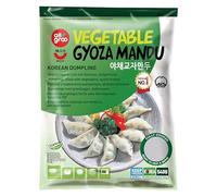 All groo Ready Meals Sides | Korean Dumpling for Stem | Fully Cooked Quick and Easy Meal Ideas | Authentic Korean Flavor Frozen Food | Halal Certified (Vegetable Gyoza (Dumpling), 1 Pack)