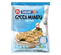 All groo Ready Meals Sides | Korean Dumpling for Stem | Fully Cooked Quick and Easy Meal Ideas | Authentic Korean Flavor Frozen Food | Halal Certified (Shrimp Dumpling Gyoza, 1 Pack)
