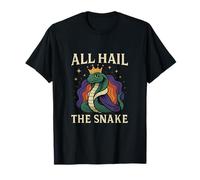 All Hail The Snake Regal Cobra Crown Design T-Shirt