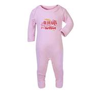 All Hearts Come Home for Christmas [BCX] Baby Romper Jumpsuit with feet, 3-6 Months, Pastel Pink