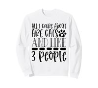 All I Care About Are Cats And Like 3 People Sweatshirt