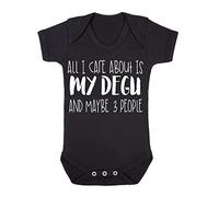 All I Care About is My Degu and Maybe Three People Baby Grow Vest, 0-3 Months, Black