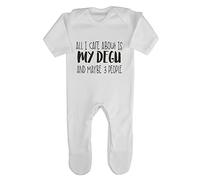 All I Care About is My Degu and Maybe Three People Baby Romper Jumpsuit with feet, 3-6 Months, White