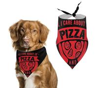 All I Care About Is Pizza Pet Bandana Dogs Triangle Scarf Cats Handkerchief Puppy Costume