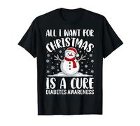 All I Need for Christmas is A Cure - Diabetes Awareness T-Shirt
