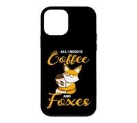 All I Need Is Coffee And Foxes Cute Fox Coffee Lover Case for iPhone 12 mini