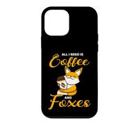 All I Need Is Coffee And Foxes Cute Fox Coffee Lover Case for iPhone 12 mini
