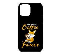 All I Need Is Coffee And Foxes Cute Fox Coffee Lover Case for iPhone 12 Pro Max