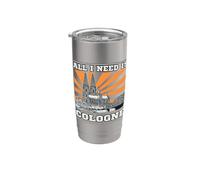 All I Need is Cologne Cool Design with Cologne Cathedral Stainless Steel Insulated Tumbler