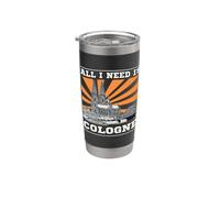 All I Need is Cologne Cool Design with Cologne Cathedral Stainless Steel Insulated Tumbler