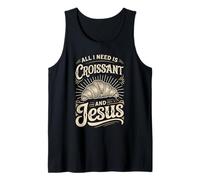 All I Need is Croissant and Jesus Breakfast Tank Top
