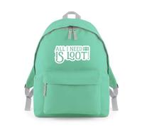 All I Need Is Loot Games Backpack Rucksack 18L Bag - 42 x 31 x 21cm