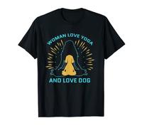 All I Need Is Love And Yoga And A Dog Love Dog And Yoga T-Shirt