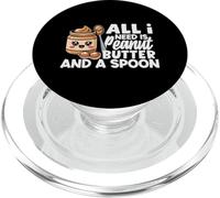 All I Need Is Peanut Butter And A Spoon Cute Peanut Butter PopSockets PopGrip for MagSafe