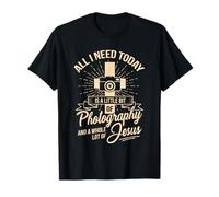 All I Need Is Photography & Jesus Camera Photographer T-Shirt