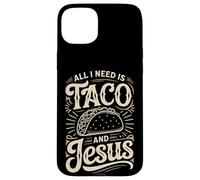 All I Need Is Taco And Jesus Christian Faith Case for iPhone 15 Plus