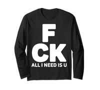 All I Need is U Romantic Couples Long Sleeve T-Shirt
