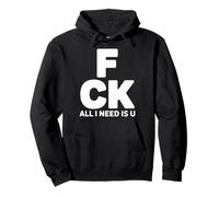 All I Need Is U Romantic Couples Pullover Hoodie