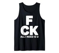 All I Need is U Romantic Couples Tank Top