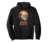All I Need Jesus and The Beach Funny Christian Sun Vacation Pullover Hoodie