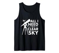 All I Need Stargazing Stargazer Astronomy Night Sky Tank Top