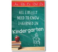 All I Really Need to Know I Learned From Kindergarten - NEW Classroom Motivational Poster