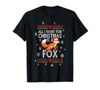 All I Want for Christmas is A Fox Cute Animal Lovers T-Shirt