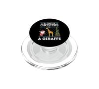 All I Want For Christmas Is A Giraffe Ugly Sweater Santa Elf PopSockets PopGrip for MagSafe