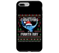 All I Want For Christmas Is A Manta Ray Ugly Xmas Sweater Case for iPhone 7 Plus/8 Plus