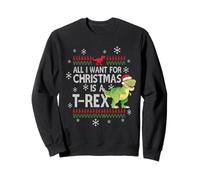 All I Want For Christmas Is A T-Rex Cute Dinosaur Sweatshirt