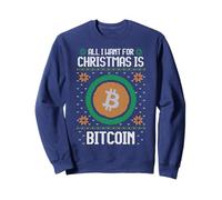 All I Want For Christmas Is Bitcoin BTC - For Men & Women Sweatshirt