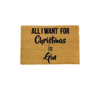 All I want for Christmas is Doormat Artsy Mats Black 40cm x 60cm