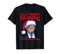 All I Want for Christmas is Four More Years Funny Trump Xmas T-Shirt