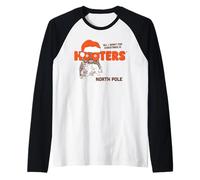 All I Want for Christmas is Hooters North Pole Chicken Wings Raglan Baseball Tee