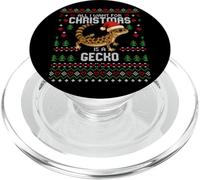 All I Want For Christmas Is Leopard Gecko Ugly Xmas Sweater PopSockets PopGrip for MagSafe