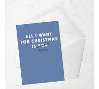 All I Want For Christmas Is Money Greetings Card - Large Card