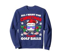 All I Want For Christmas Is More Golf Balls Funny X-Mas Golf Sweatshirt