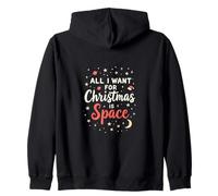 All I Want For Christmas Is Space - Introvert Vibe Zip Hoodie