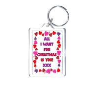 All I Want for Christmas is You - Novelty Keyring - Gift for Your Girlfriend Boyfriend Wife Husband