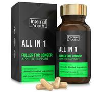 All in 1 Appetite Support - Appetite Suppressants for Women and Men - Weight Loss Pills that Work Fast - Clinically Studied Gut Health Prebiotic + Probiotics + Natural Extracts - 30 Day Supply