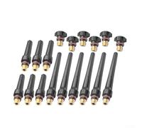 All in 18PCS For TIG Welding Cup and Back Cap Set Compatible with WP17/18/26, Efficient Design Features