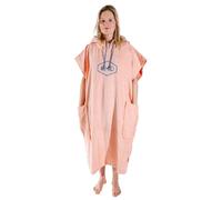 All-In - Classic Flash Line Ponchos Coral Blue - Changing Robe