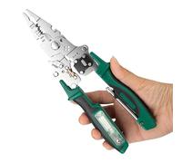 All in Electrician Pliers with Digital Display Non Slip Grip and 6 in 1 Functionality for Wiring Projects Carbon Steel Crimping Tool