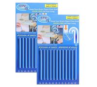ALL IN HERE Drain Sticks Pack Of 12, Easy Flow Drain Sticks For Sink, Basin, Bathtub, Prevents Blockages and Bad Odour Perfect for Grease, Fat, Food Residue (24 Sticks)