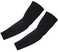 ALL IN HERE MUSLIM ISLAMIC SLEEVES GLOVES ARM COVER STRETCHY FABRIC ABAYA SLEEVES HIJAB (Black), One Size
