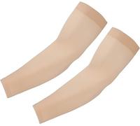 ALL IN HERE MUSLIM ISLAMIC SLEEVES GLOVES ARM COVER STRETCHY FABRIC ABAYA SLEEVES HIJAB (Gold), One Size