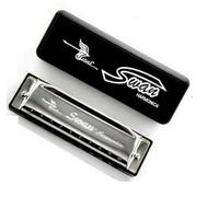 ALL IN HERE New Silver Swan Harmonica 10 Hole Key of C for Blues Rock Jazz Folk Harmonica UK