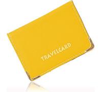 All in HERE New Travel Cards Oyster Card Bus Pass Holder Wallet Rail Card Ticket Cover (Mustard),Pocket Size